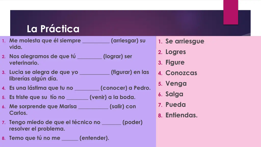 la pr ctica