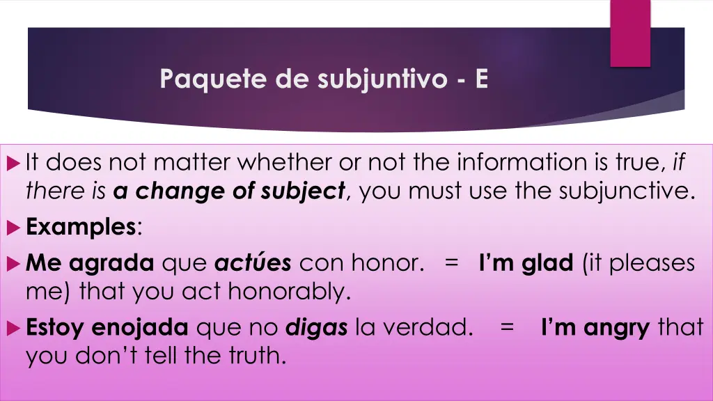 paquete de subjuntivo e 2