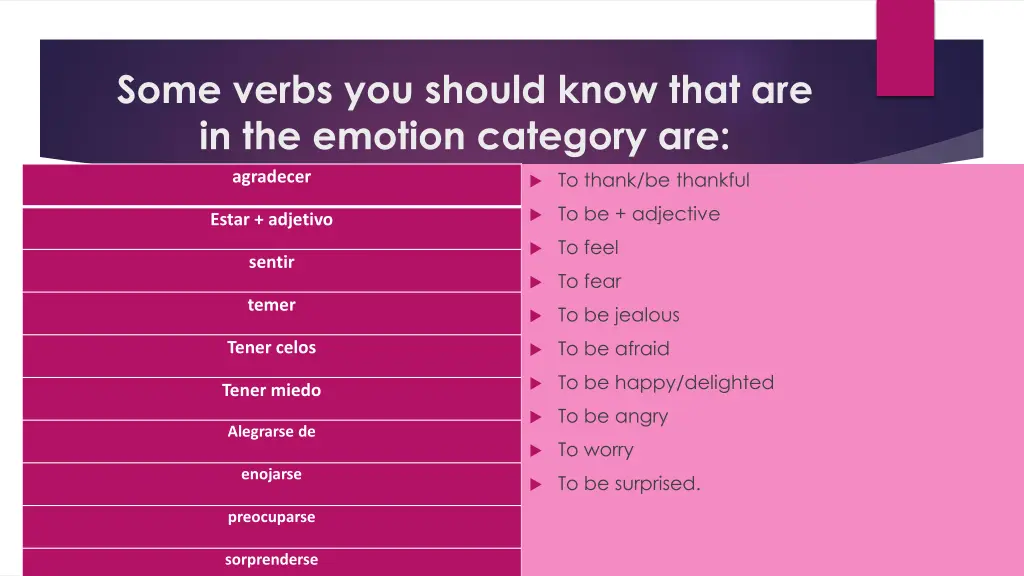 some verbs you should know that
