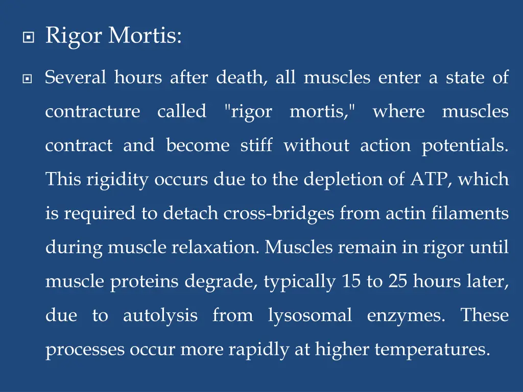 rigor mortis