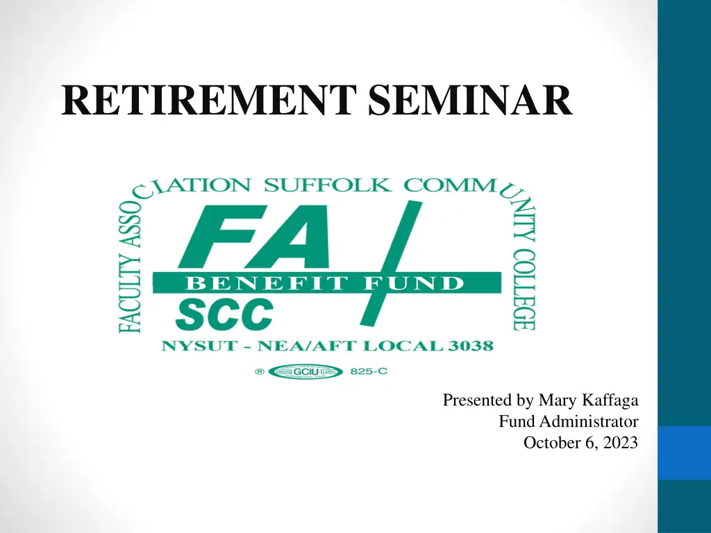 retirement seminar