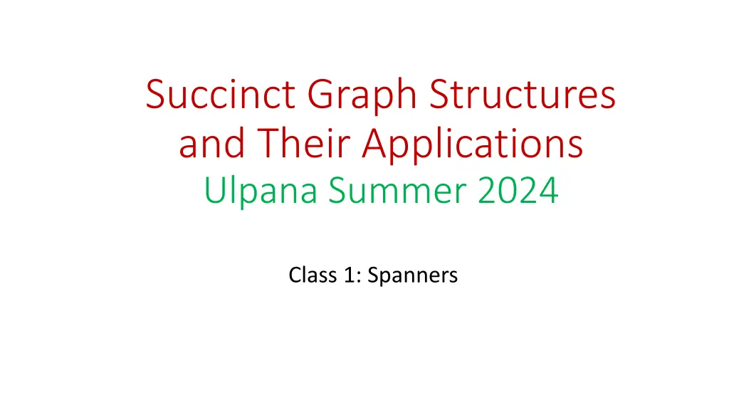 succinct graph structures and their applications