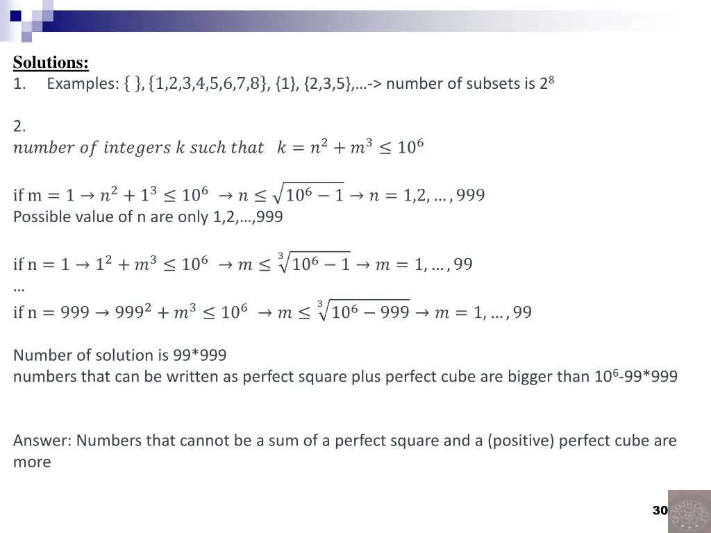 solutions 1 examples