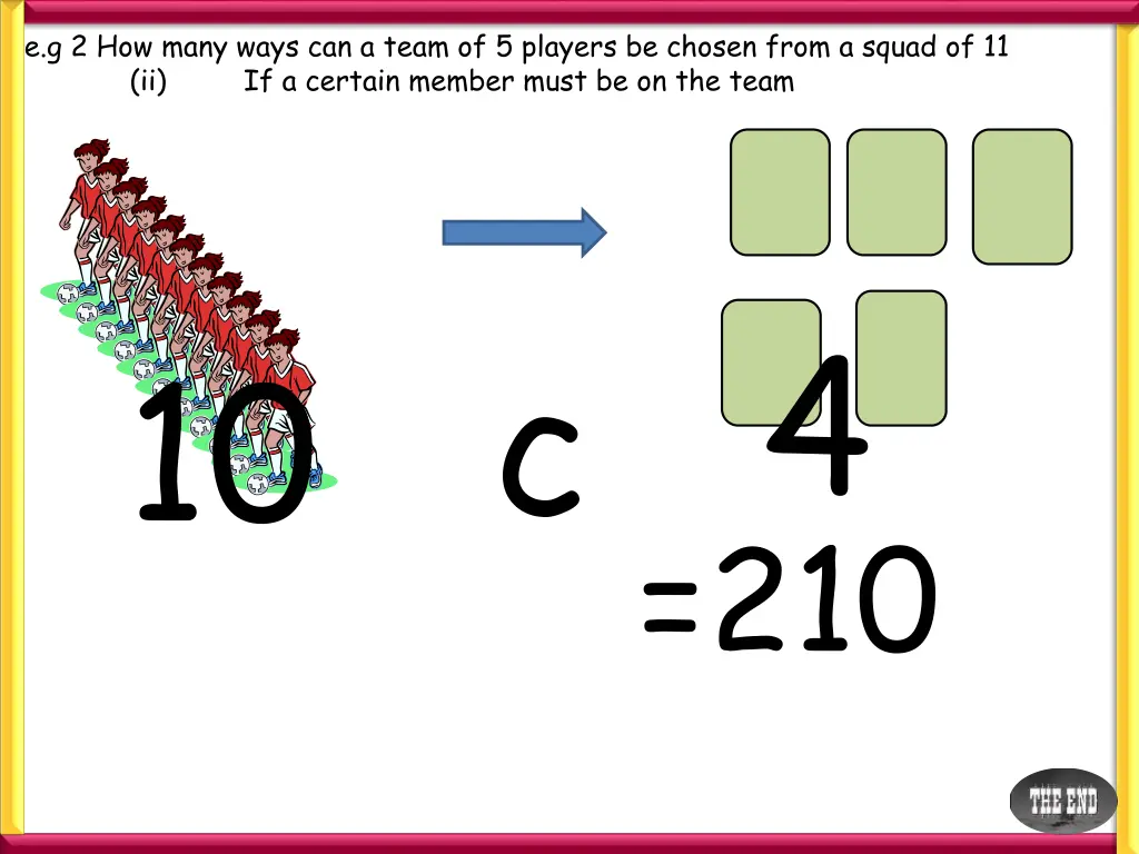 e g 2 how many ways can a team of 5 players 1