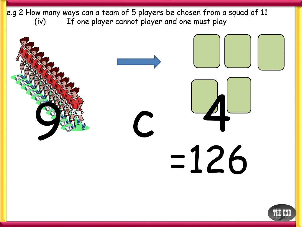 e g 2 how many ways can a team of 5 players 3