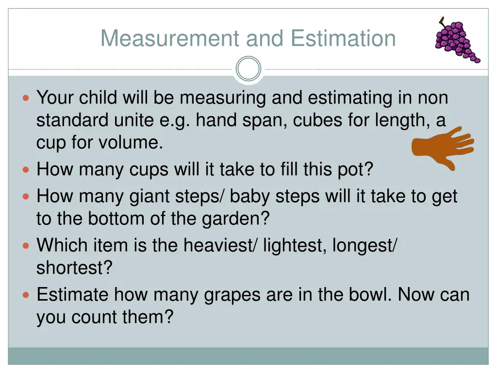 measurement and estimation