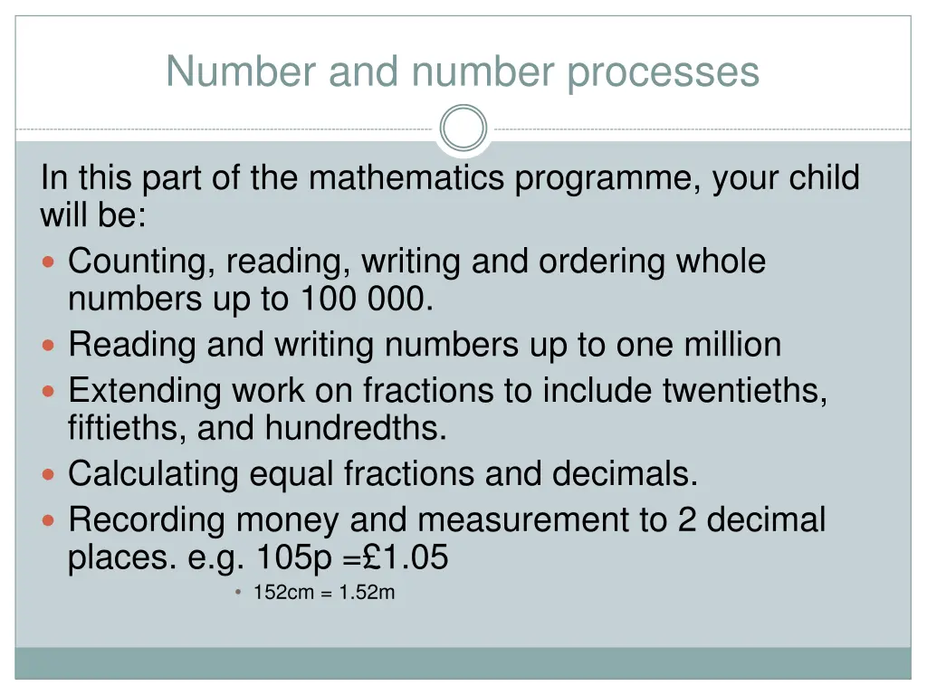 number and number processes 1