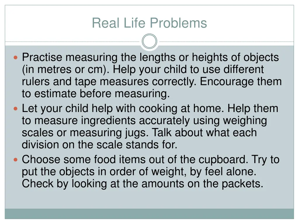 real life problems