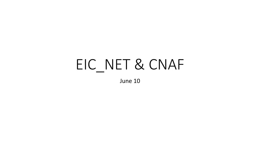 eic net cnaf