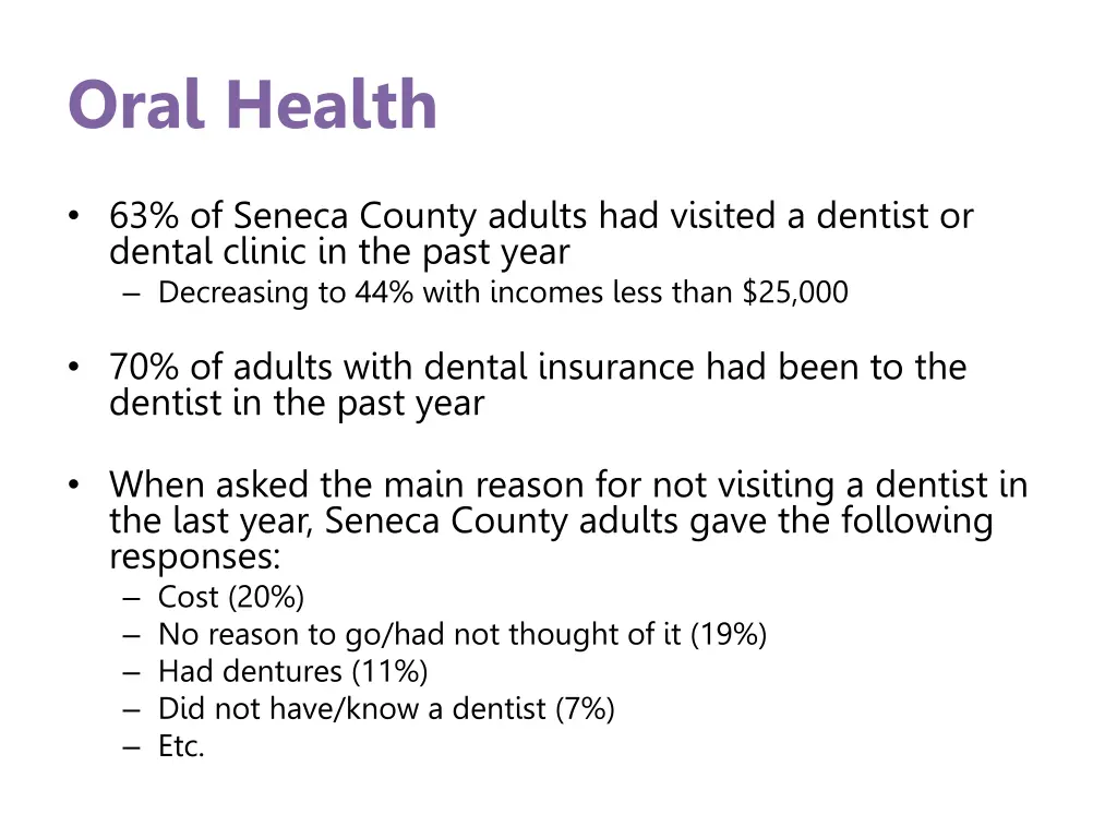 oral health