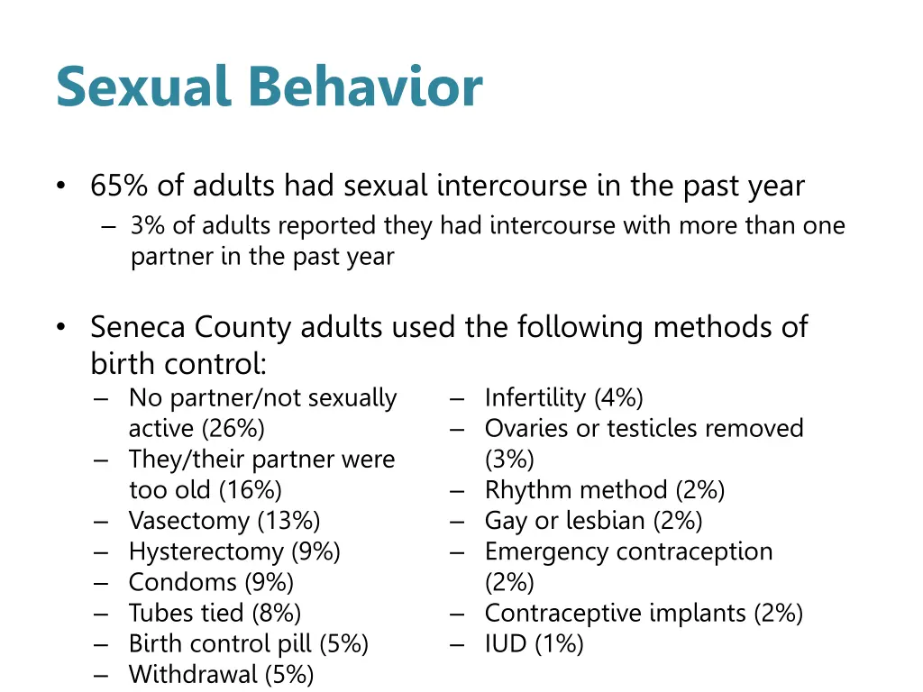 sexual behavior