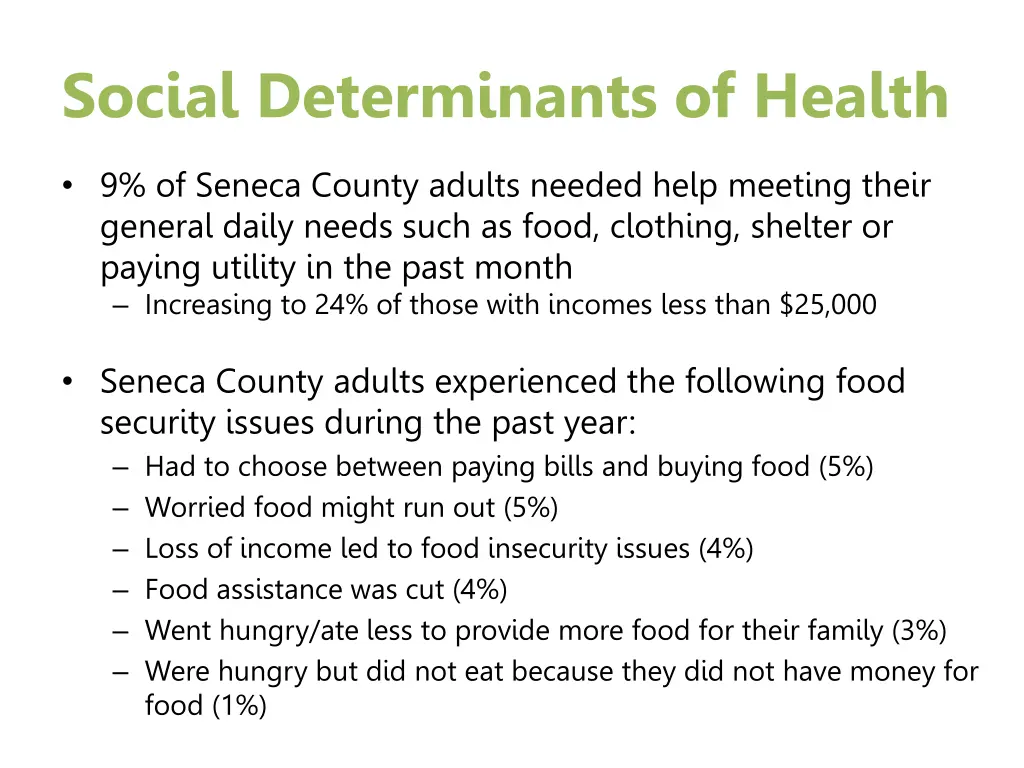 social determinants of health