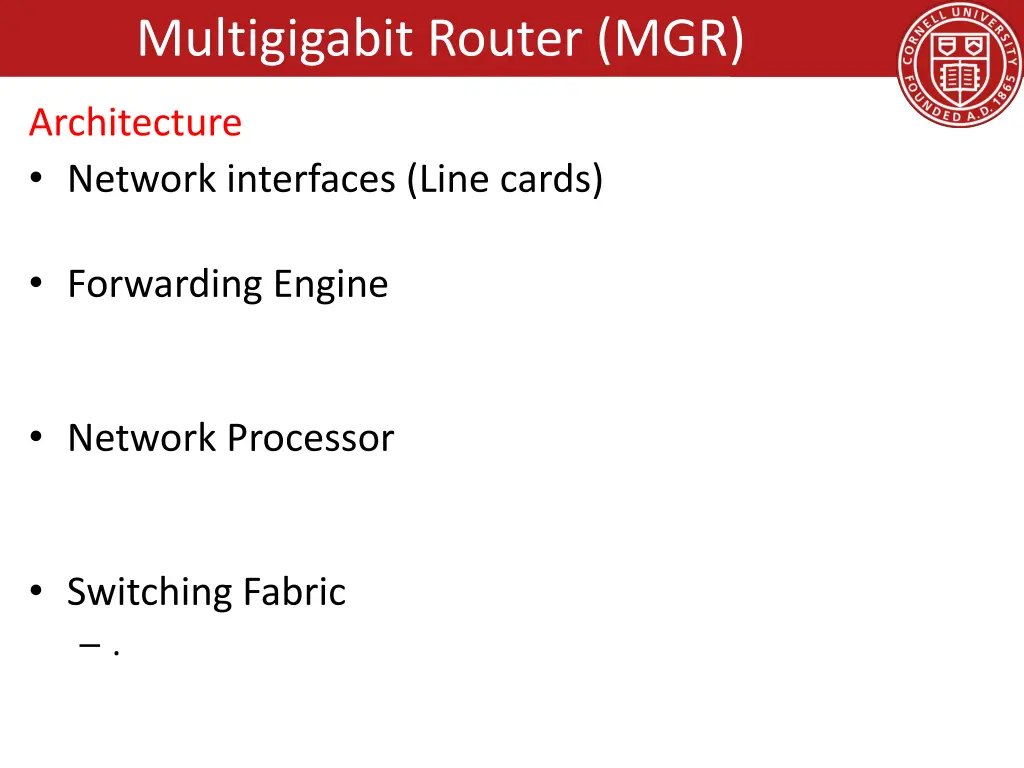 multigigabit router mgr