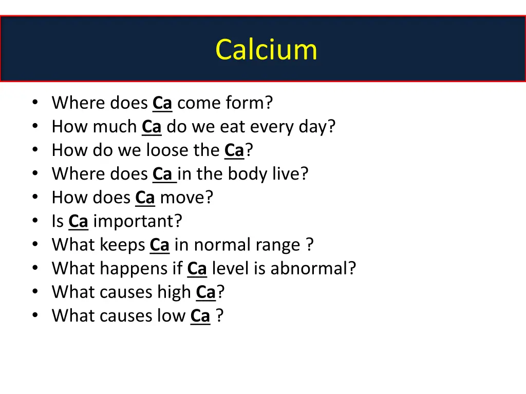 calcium