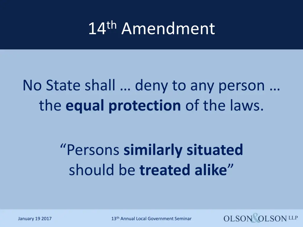 14 th amendment