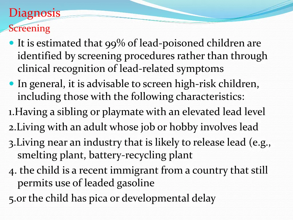 diagnosis screening it is estimated that