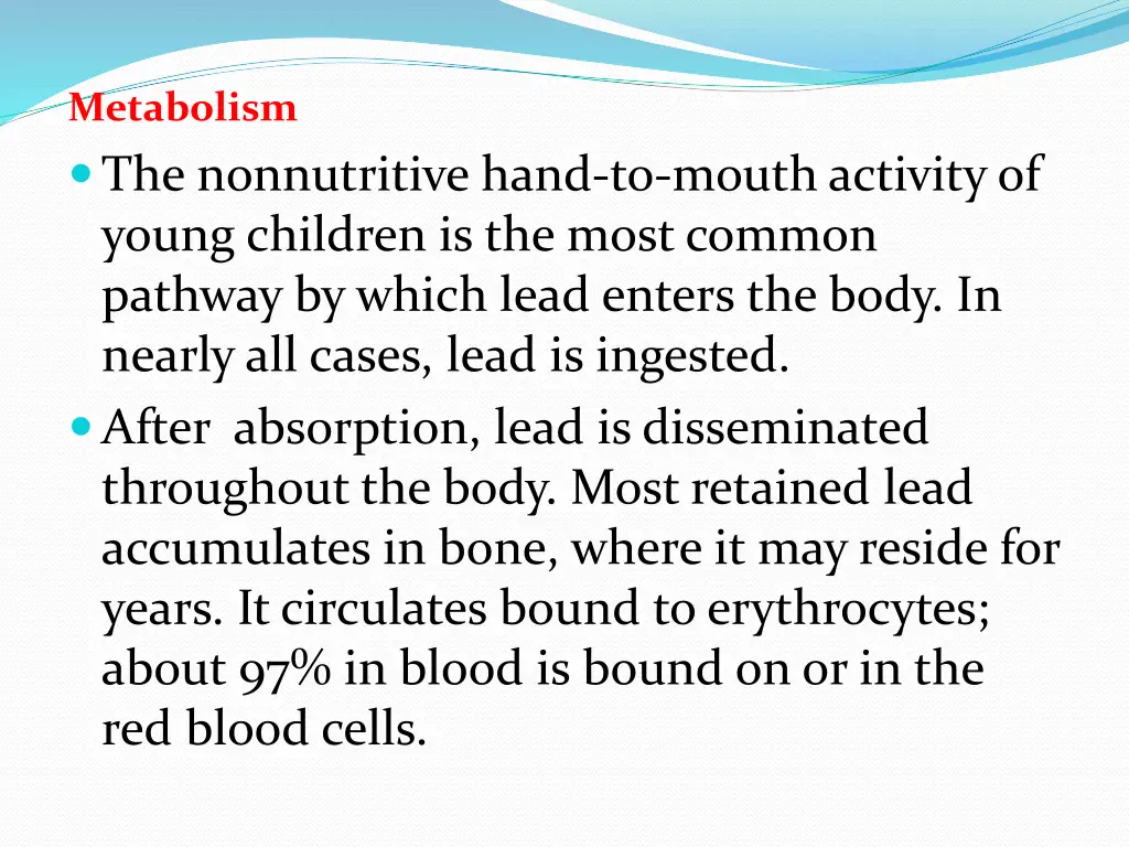 metabolism the nonnutritive hand to mouth