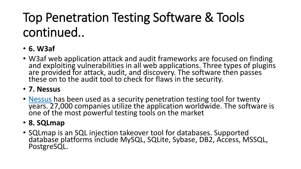 top penetration testing software tools 2