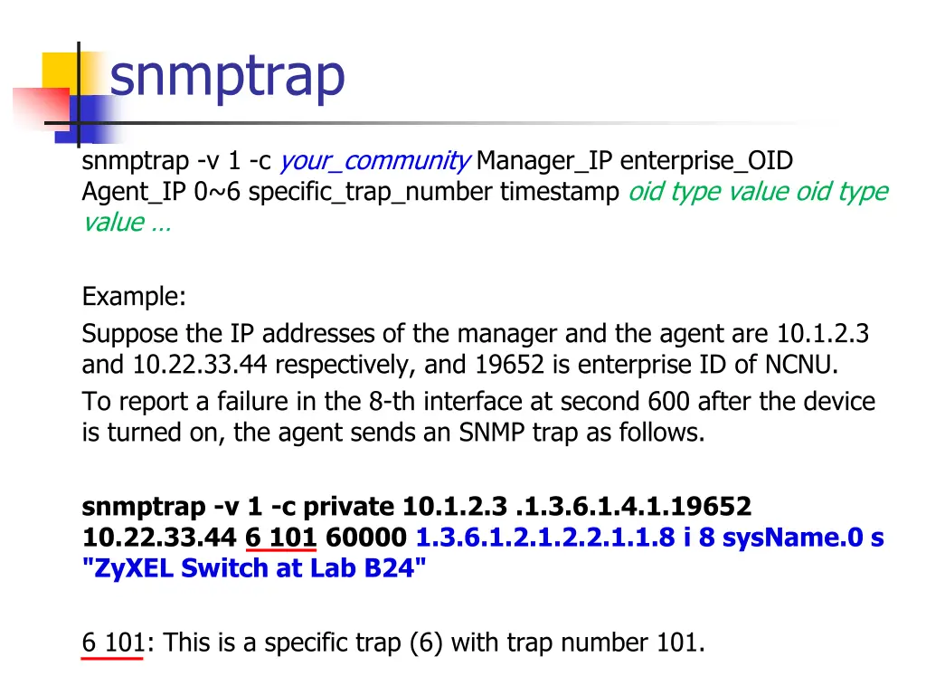 snmptrap