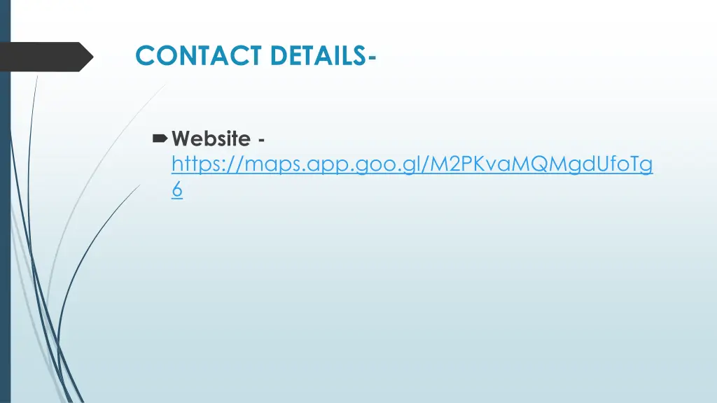 contact details