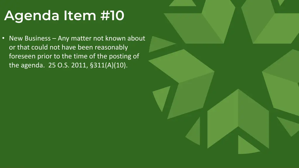 agenda item 10