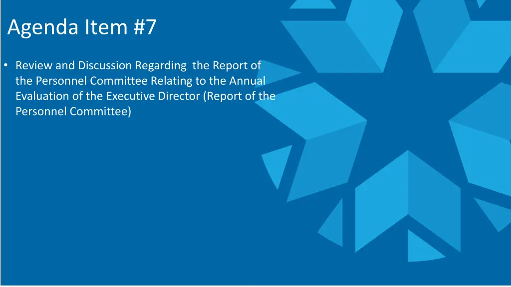 agenda item 7