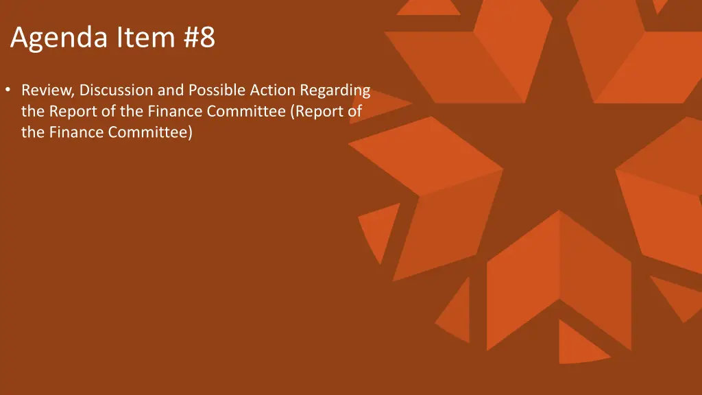 agenda item 8
