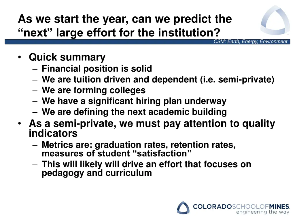 as we start the year can we predict the next
