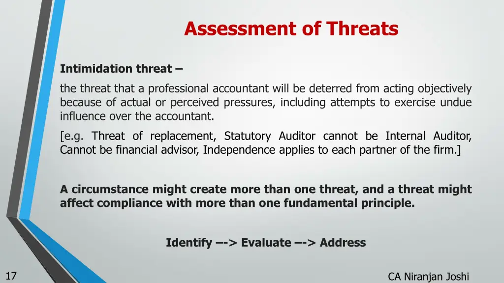 assessment of threats 2
