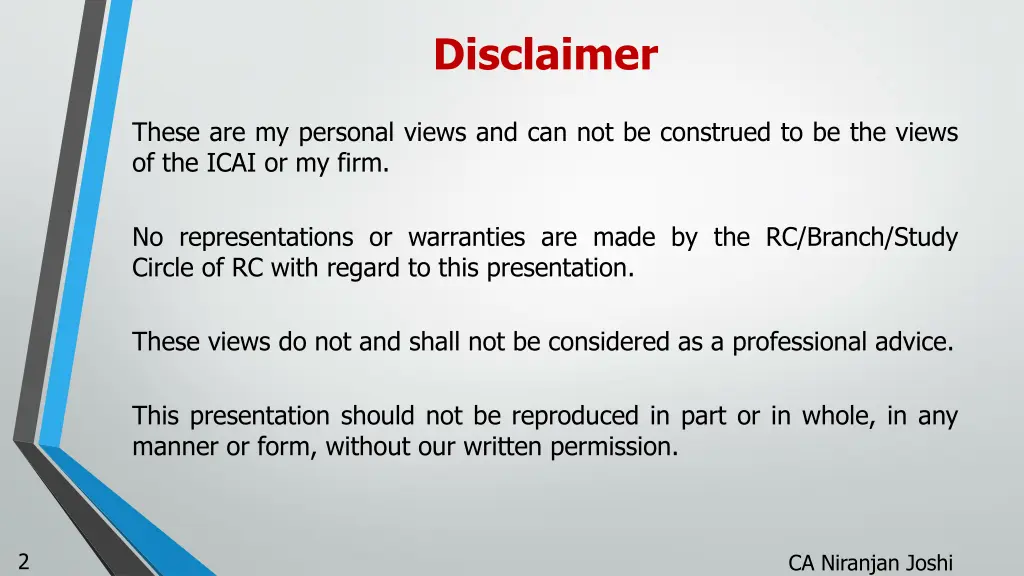 disclaimer