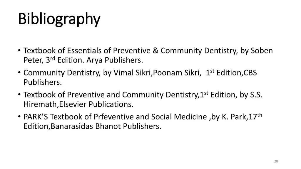 bibliography bibliography