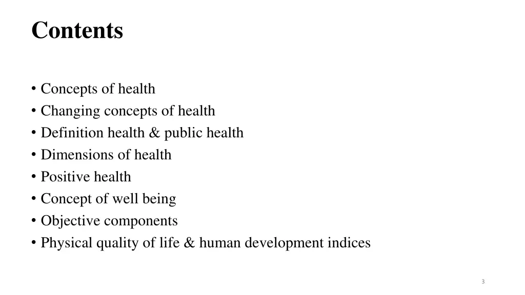 contents