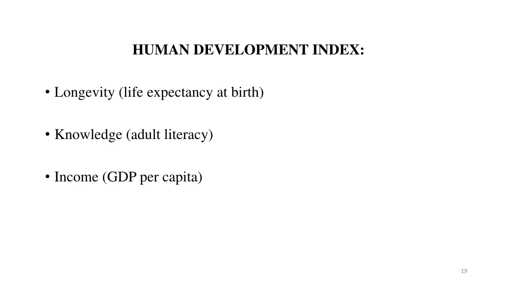 human development index