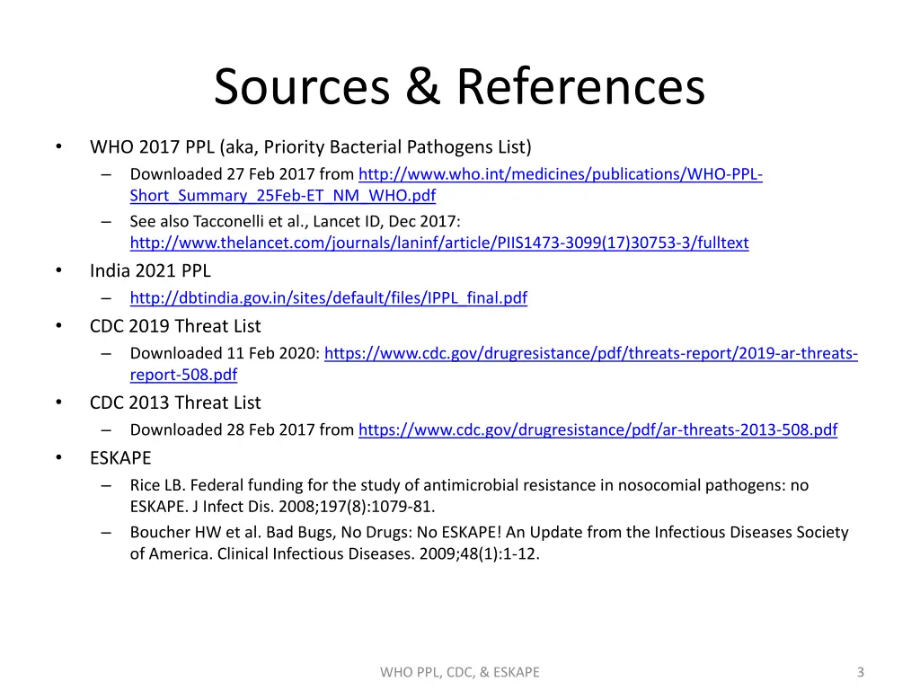 sources references