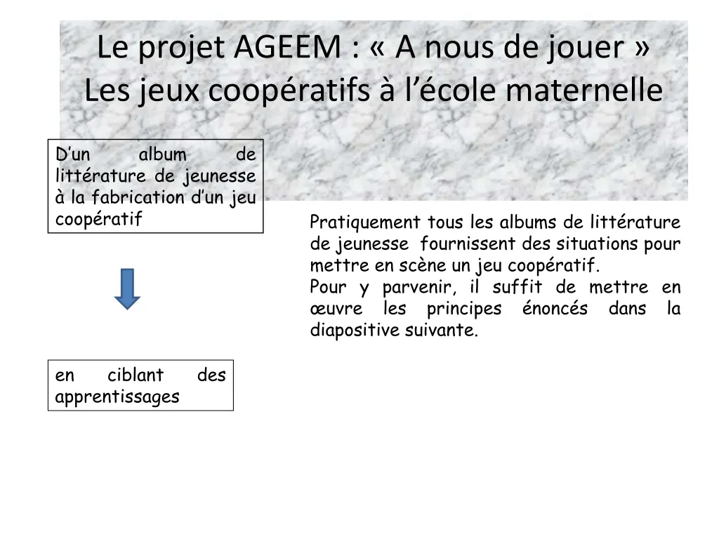le projet ageem a nous de jouer les jeux coop 1