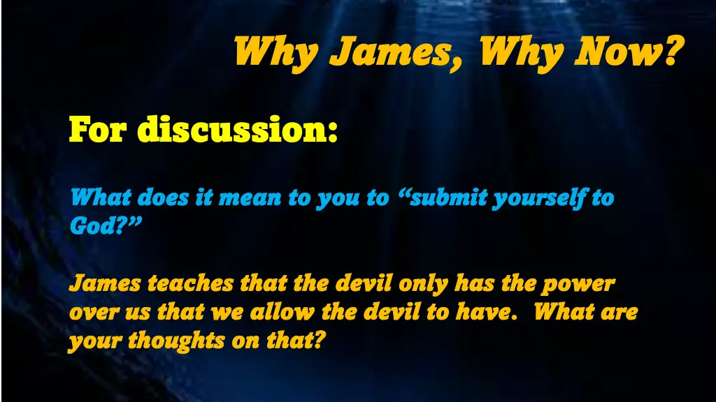 why james why james why now 10