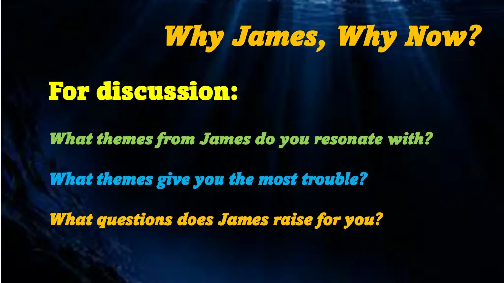 why james why james why now 15