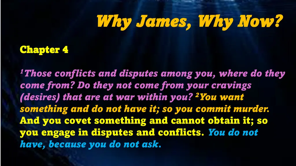 why james why james why now 2