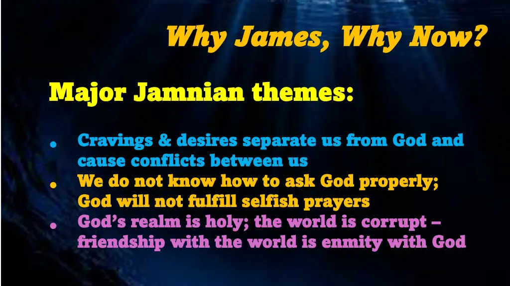 why james why james why now 4
