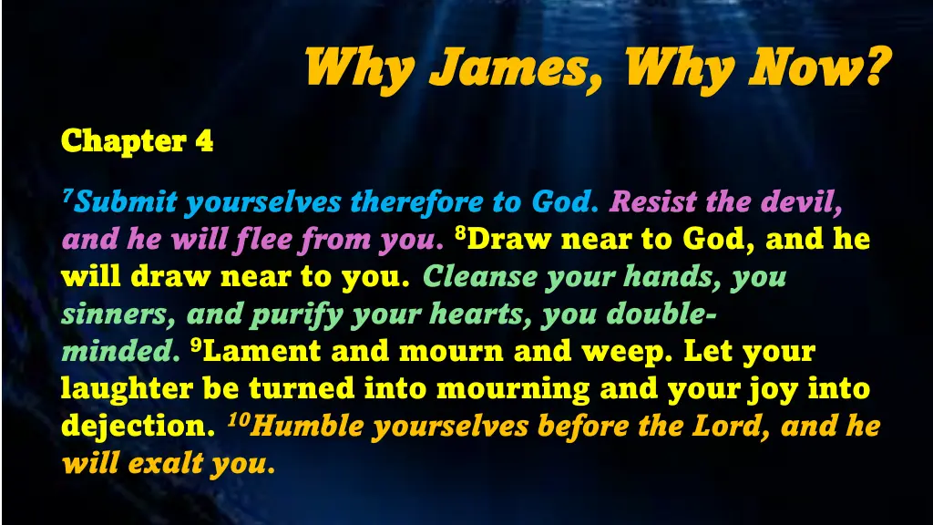 why james why james why now 9