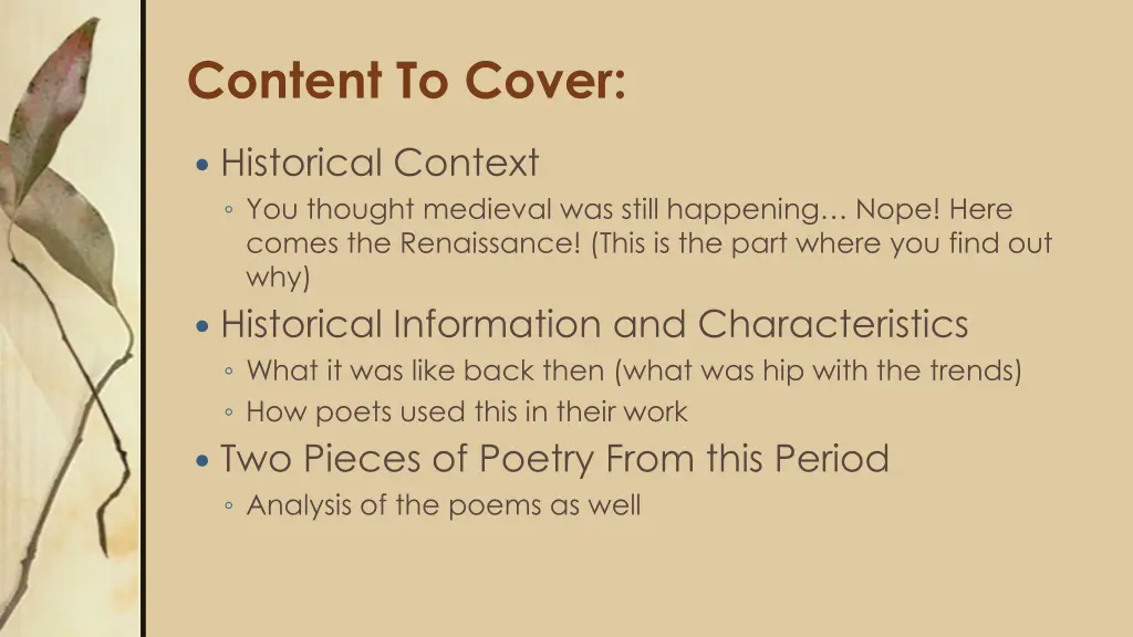 content to cover