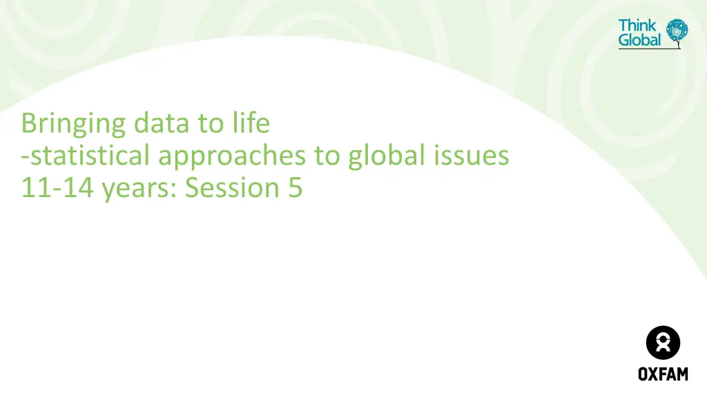 bringing data to life statistical approaches