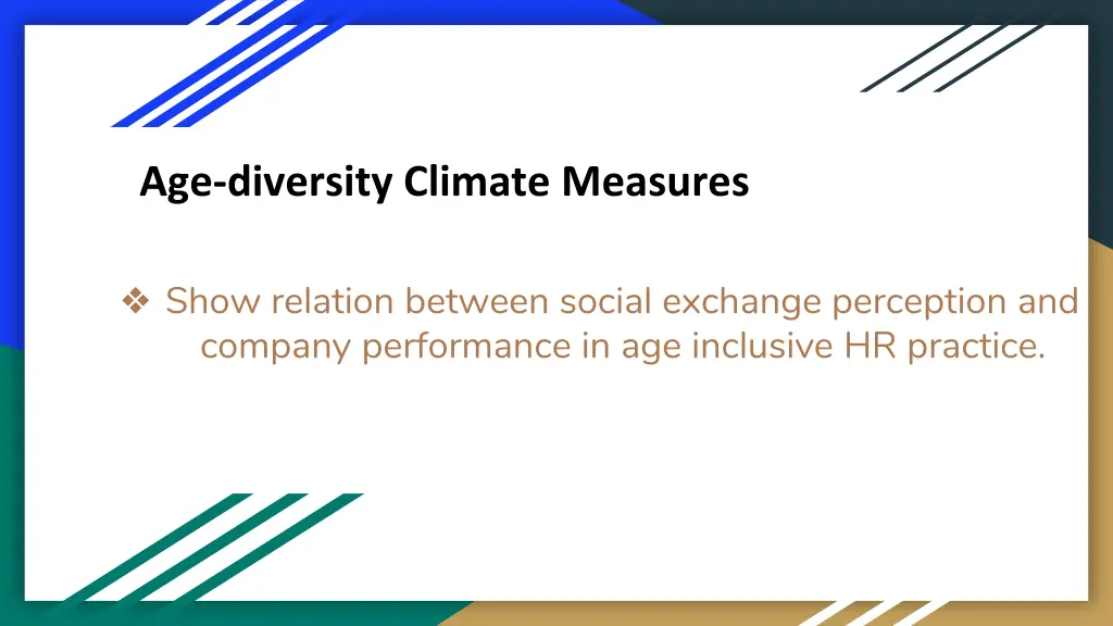 age diversity climate measures 1