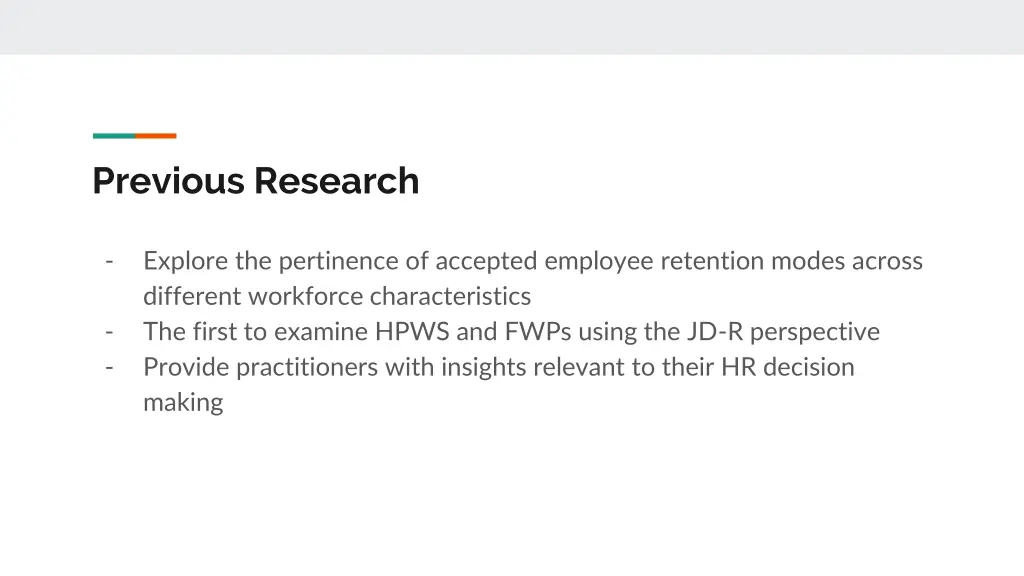 previous research 1