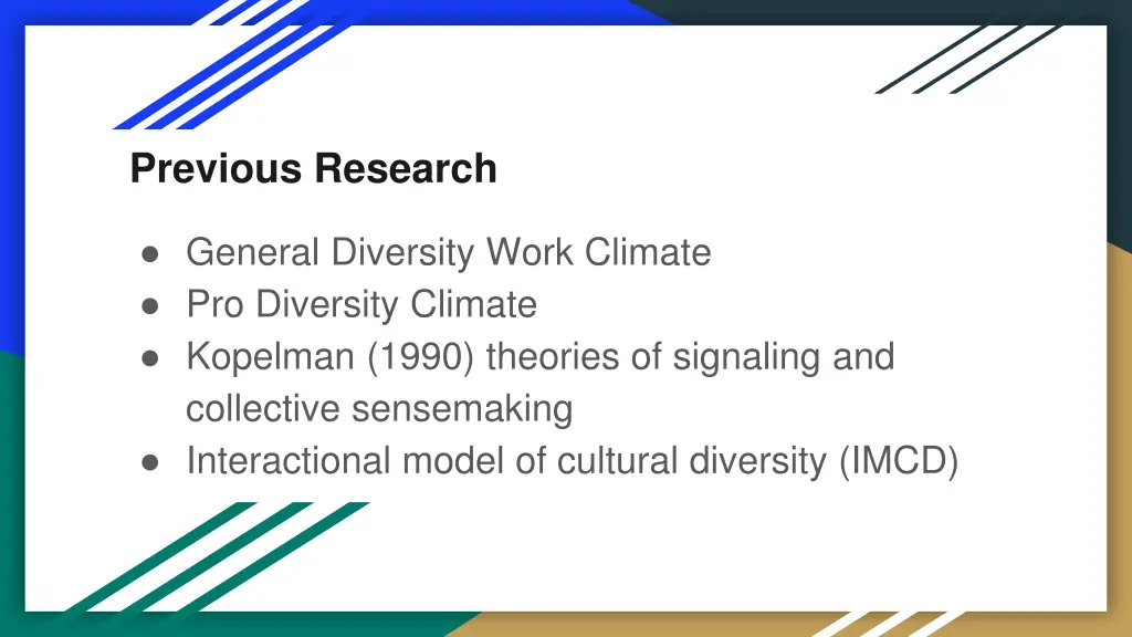 previous research