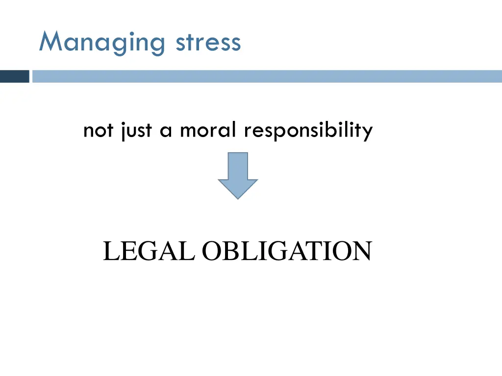 managing stress