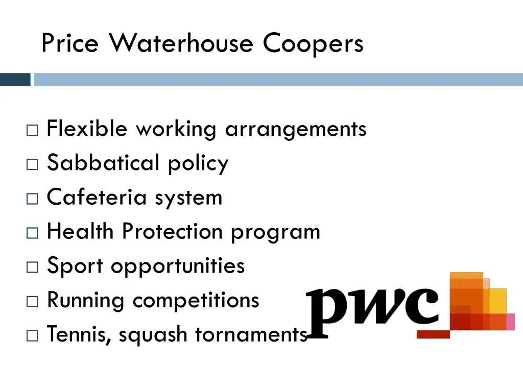 price waterhouse coopers