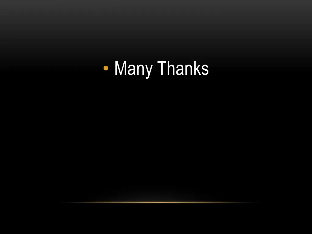 many thanks