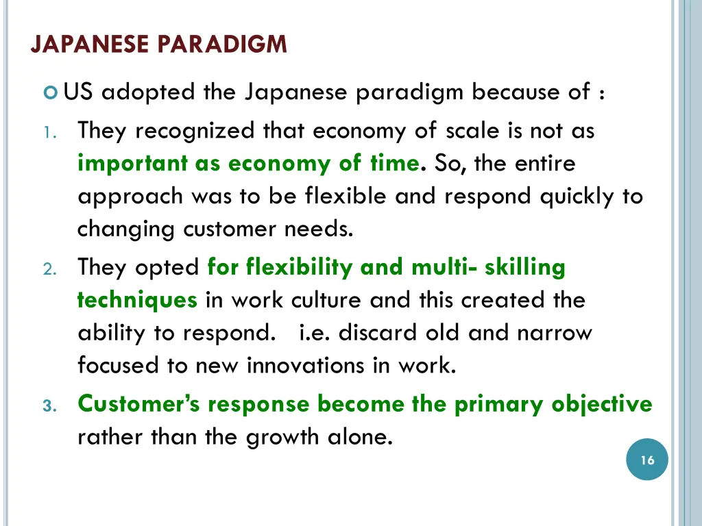 japanese paradigm