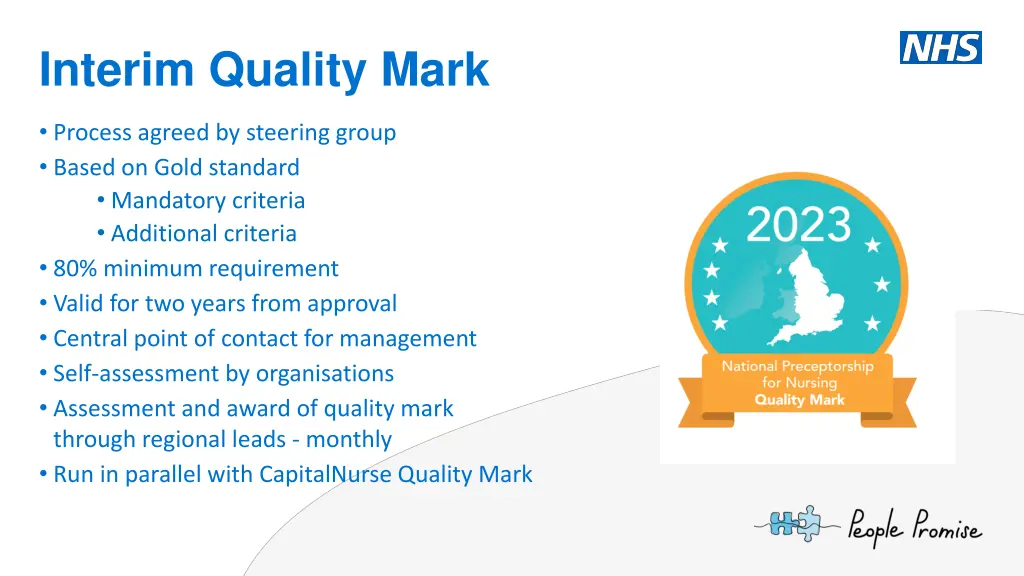 interim quality mark